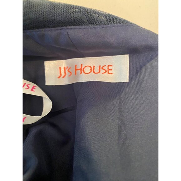 NWT JJs House Maxi Dress Blue Lace A-Line Sequin Accent Small - Picture 3 of 13